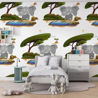 Papier Peint Éléphanteau