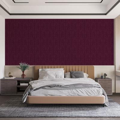 Papier Peint Arabesque Volutea Pourpre