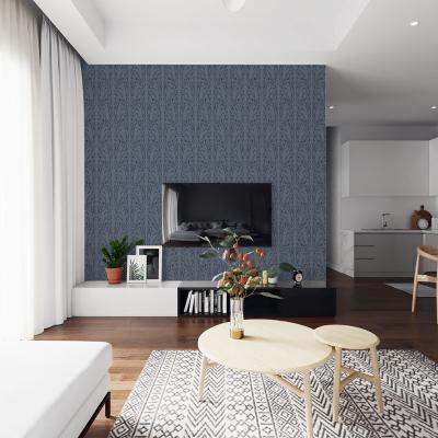 Papier Peint Arabesque Volutea Gris de Payne