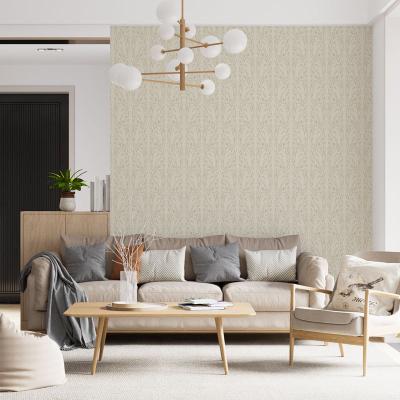 Papier Peint Arabesque Volutea Blanc Cassé