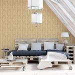 Papier Peint Arabesque Volutea Beige