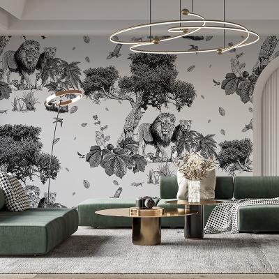 Papier Peint Lithographie Leonis