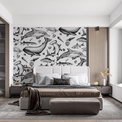 Papier Peint Lithographie Balaena