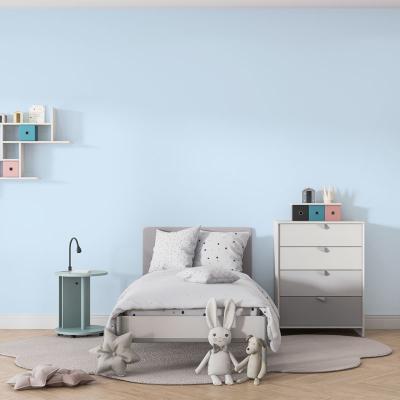 Papier Peint Uni Bleu Dragée